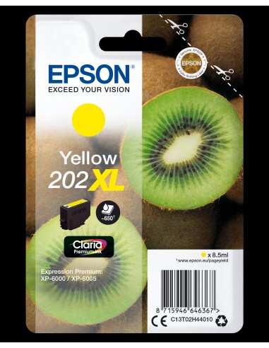 EPSON Singlepack Yellow 202XL Claria Premium Ink