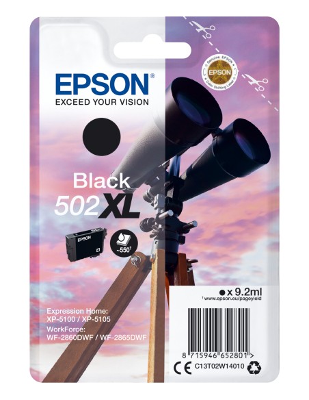 EPSON Singlepack Black 502XL Ink