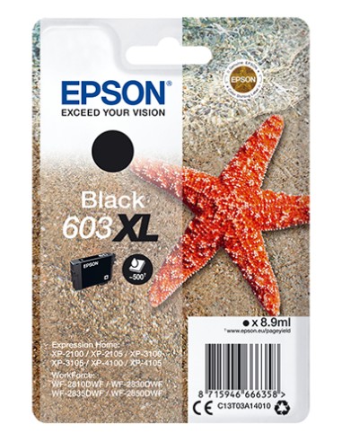 EPSON tinta negra XL Estrella de mar 1 tinta 603XL No Tag Single