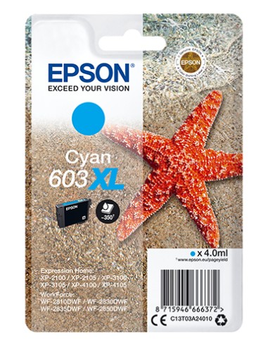EPSON tinta Cyan XL Estrella de mar 1 tinta 603XL RF / AM Single