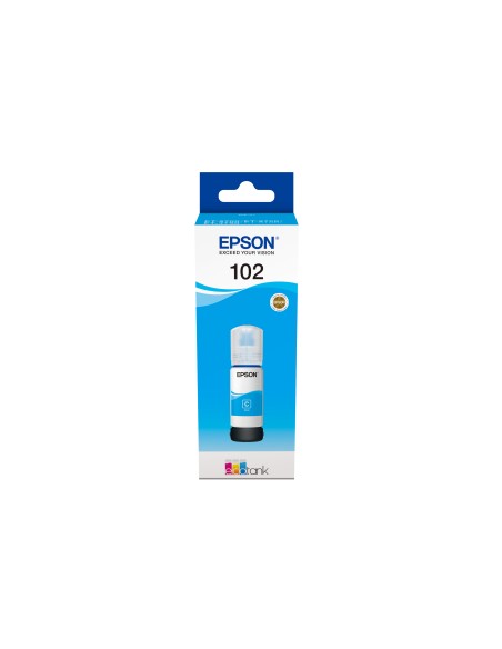 EPSON 102 EcoTank Cyan Ink Bottle ET-2700/ ET-2750/ET-3700 /ET-3750 /ET4750