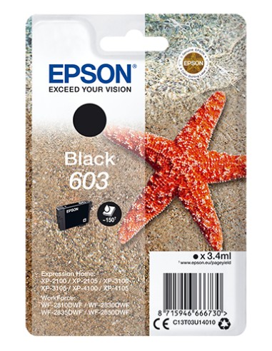 EPSON tinta negra Std Estrella de mar 1 tinta 603 No Tag Single