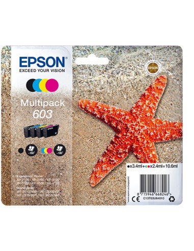 EPSON tinta MultiPack Std Estrella de mar 4 tintas 603 RF / AM Multi