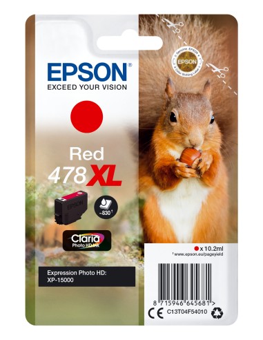 EPSON Singlepack ROJO 478XL Claria Photo HD Ink ardilla