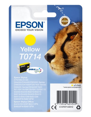 Epson Stylus D-78/92/120 Cartucho Amarillo (Radiofrecuencia + acoustic magnetic)