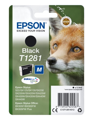 Epson Stylus S22/SX125/ SX420W/425W, Office BX305F Cartucho Negro