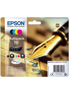 Epson DURABrite Ultra Ink Cartucho 16 Multipack 4 colores (Blister+ Alarma acustico/Radiofrecuencia)