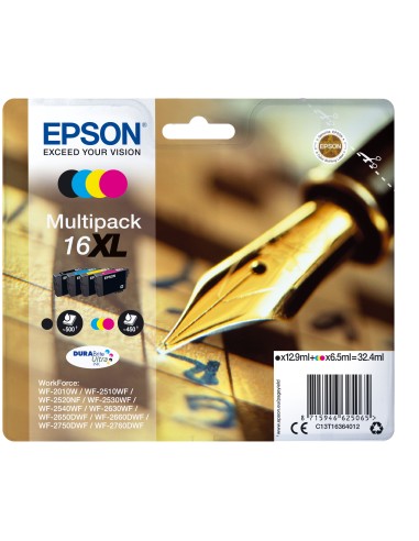 Epson DURABrite Ultra Ink Cartucho 16XL Multipack 4 col (Blister+ Alarma acustico/Radiofrecuencia)/