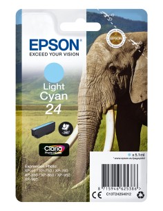 Epson Claria Photo HD Ink Cartucho Cian Claro 24 (Alarma Radiofrecuencia)