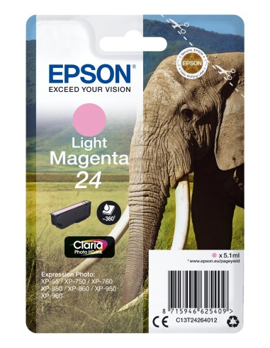 Epson Claria Photo HD Ink Cartucho Magenta Claro 24