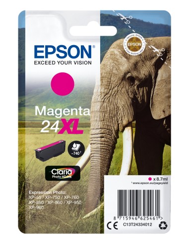 Epson Claria Photo HD Ink Cartucho Magenta 24XL