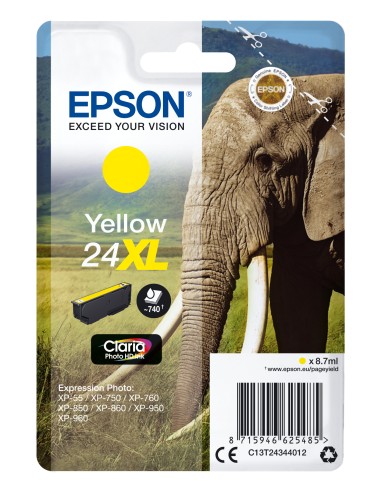 Epson Claria Photo HD Ink Cartucho Amarillo 24XL