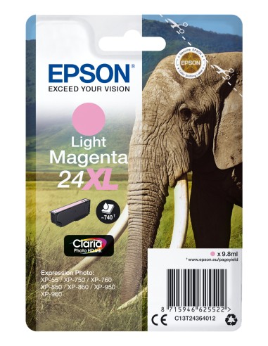 Epson Claria Photo HD Ink Cartucho Magenta claro 24XL Expression Photo XP-950