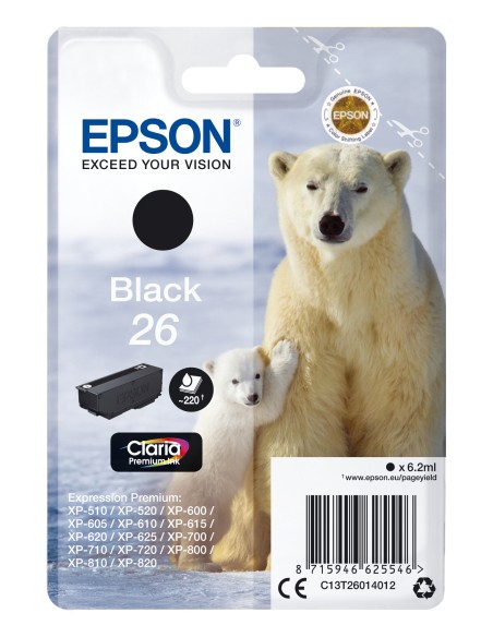 Epson Claria Premium Cartucho Negro 26