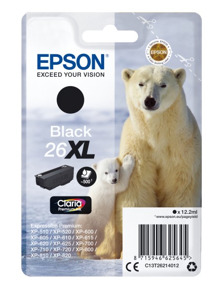 Epson Claria Premium Cartucho Negro 26XL Alta Capacidad