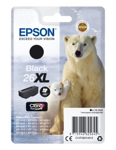 Epson Claria Premium Cartucho Negro 26XL Alta(Blister + Alarma acustico/Radiofrecuencia)