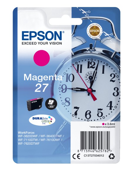 Epson WorkForce WF-3000 y WF-7000 Cartucho Magenta nº27