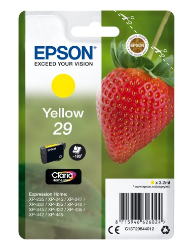 EPSON  Singlepack Amarillo 29 Claria Home Ink FRESA RF+AM