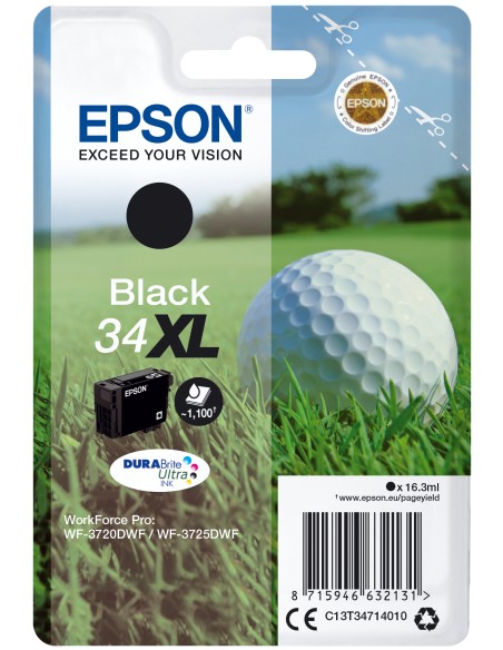 EPSON Singlepack Black 34XL DURABrite Ultra Ink