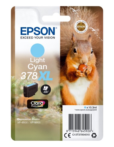 EPSON Singlepack Light Cyan 378XL Claria Photo HD Ink con RF