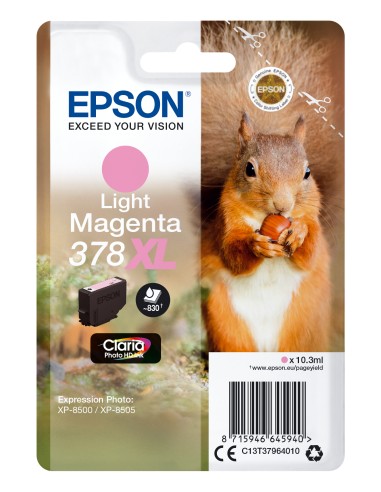 EPSON Singlepack Light Magenta 378XL Claria Photo HD Ink con RF