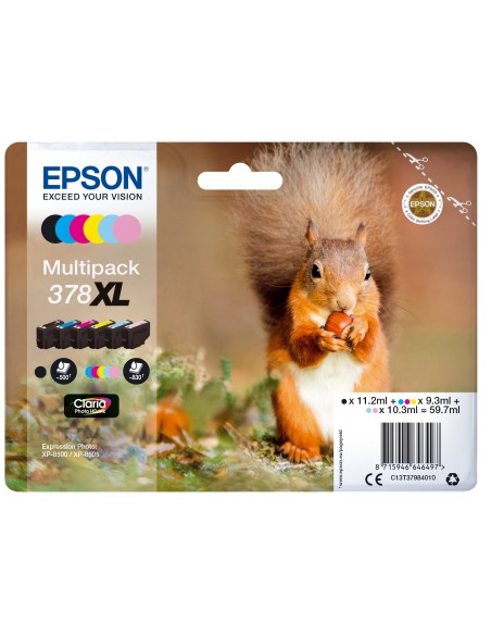 EPSON Multipack 6-colours 378XL Claria Photo HD Ink con RF