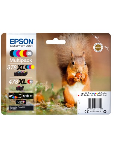 EPSON Multipack 6-colours 478XL Claria Photo HD Ink RF+AM