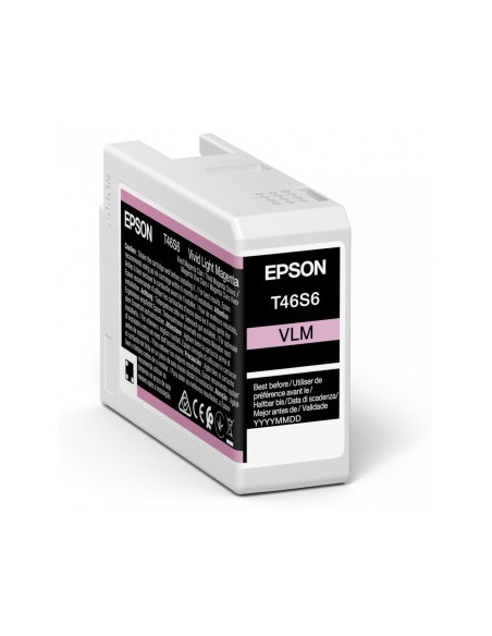 EPSON  Singlepack Vivid Light Magenta T46S6 UltraChrome Pro 10 ink 25ml SC-P700