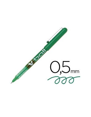 ROTULADOR PILOT VBALL 0,5 VERDE NVBV/  BL-VB 05 (12)