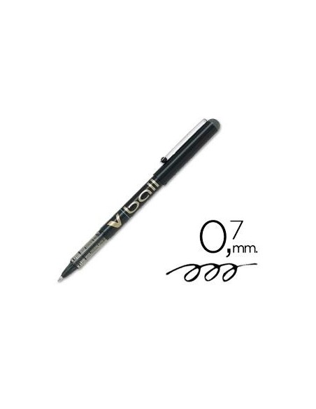 ROTULADOR PILOT VBALL 07  NEGRO NVB7N/  BL-VB- 07 (12)