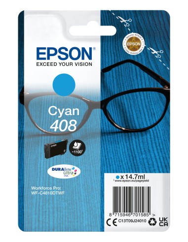 EPSON tinta Cyan Singlepack 408 DURABrite Ultra Ink