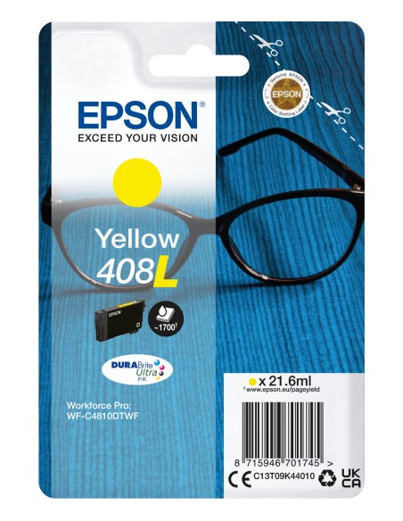 EPSON tinta Amarillo Singlepack 408L DURABrite Ultra Ink