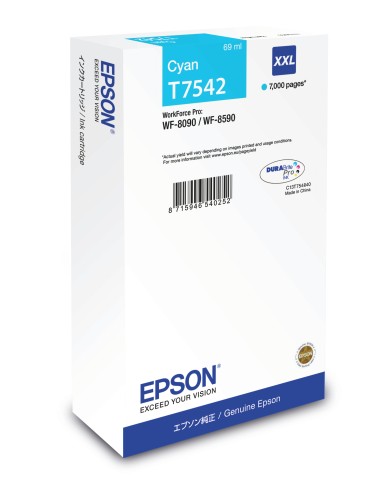 EPSON Cartucho Cian XXL 7000p WF-8x90