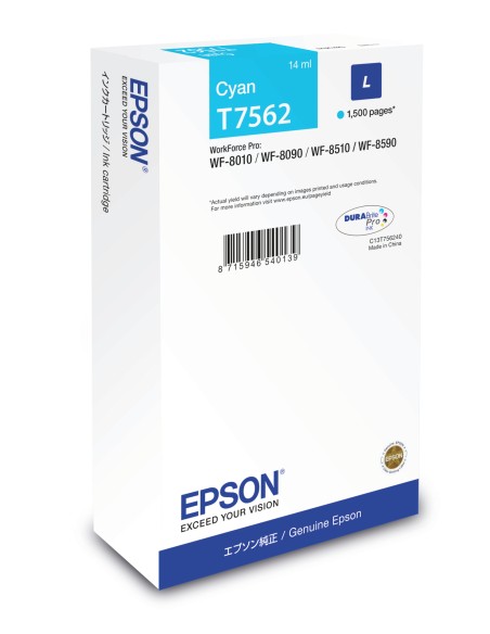 EPSON Cartucho Cian L 1500 pag WF-8xxx