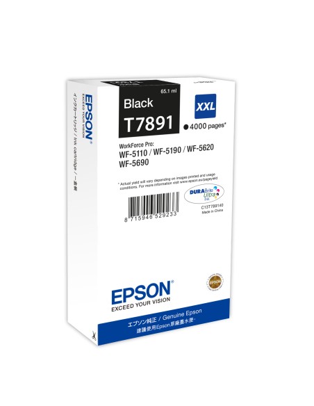EPSON Cartucho Negro 79XXL 4000 paginas WorkForce Pro WF-5xxx Series
