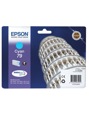Epson Cartucho Cian L 900 paginas WorkForce Pro WF-5xxx Series / WF-4630DWF nº79