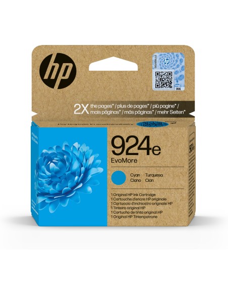 HP 924e Cartucho Cian OfficeJet Pro 8120, 8130 series