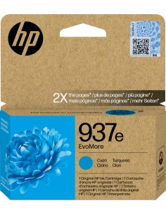 HP 937e Cartucho Cian OfficeJet Pro 9110b, 9120