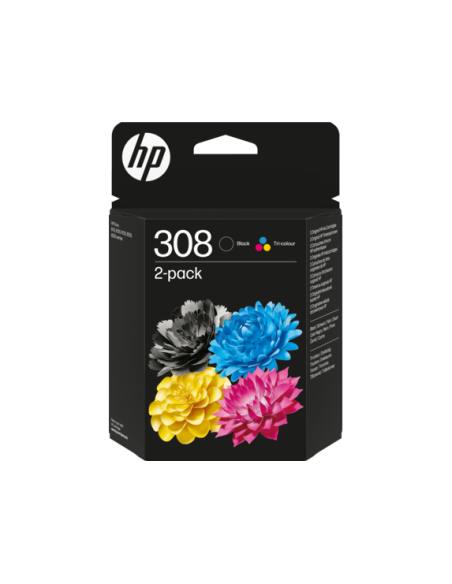 HP 2 Cartuchos 308 negra/tricolor