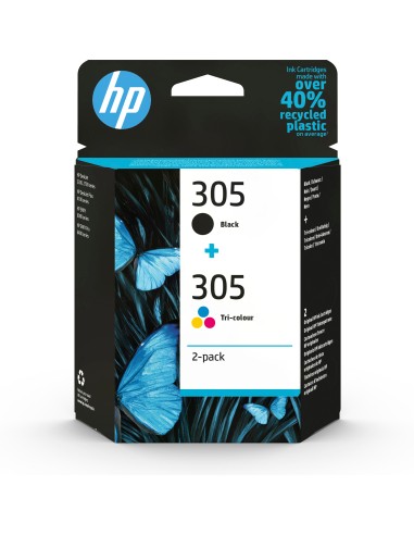 HP DeskJet 1210,1212 Pack 2 Cartucho Color y Negro Nº305