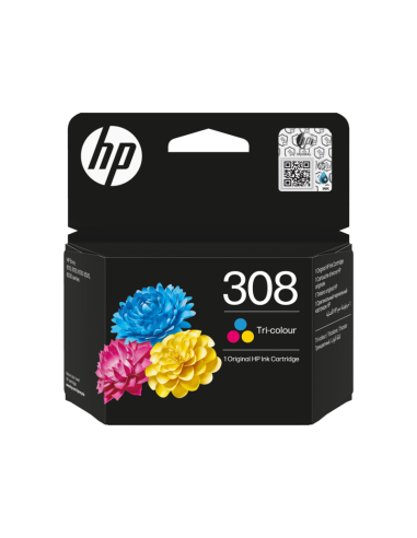 HP Cartucho 308 Color Cian, Magenta y Amarillo 120 p