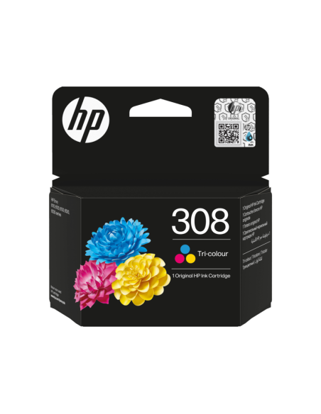 HP Cartucho 308 Color Cian, Magenta y Amarillo 120 p