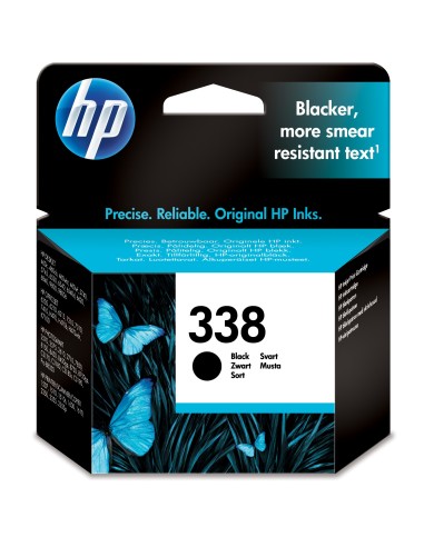 HP PSC-1510/1610/2355/2610/2710, Deskjet 5740/6540/6840, PS-8150/8450 Cart. Negro Nº338, 11ml