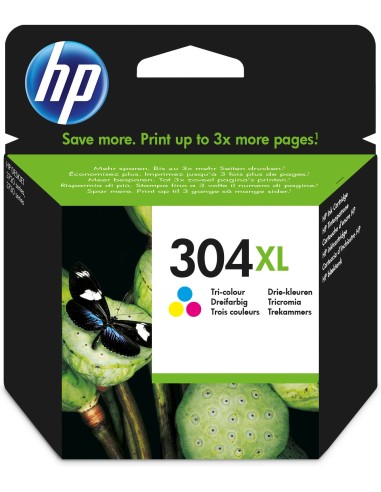 HP DeskJet 3720 / Envy 5030 Cartucho HP nº304XL Tri-color