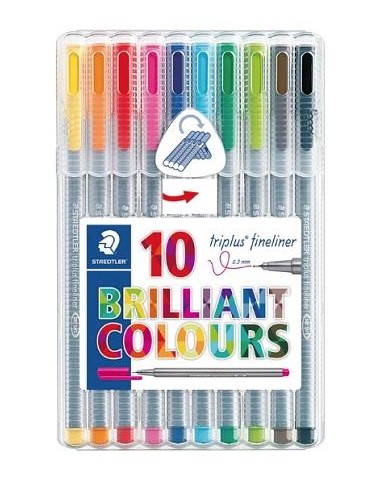 ROTULADORES STAEDTLER TRIPLUS FINELINER 10 UNIDADES 334 SB10
