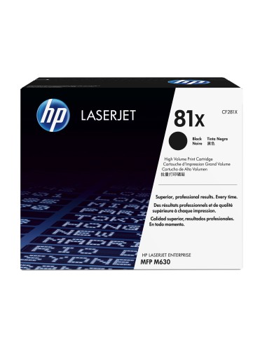 HP LaserJet M605 Toner Negro Alta 81X 25.000 paginas alta capacidad