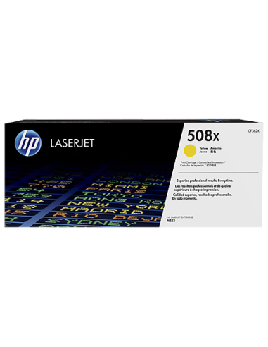 HP Laserjet M553 Toner 508X Amarillo Alta 9.500 paginas alta capacidad