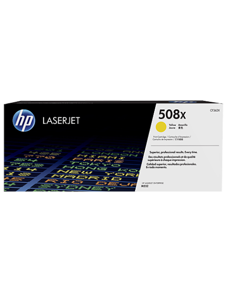 HP Laserjet M553 Toner 508X Amarillo Alta 9.500 paginas alta capacidad