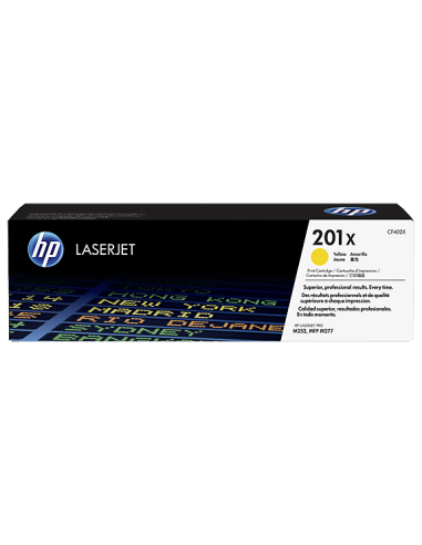 HP Laserjet Pro M252, M277 MFP 201X Toner Amarillo Alta 2.300 pag
