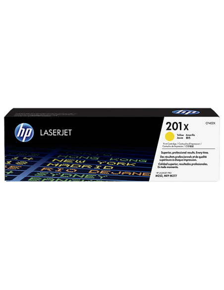 HP Laserjet Pro M252, M277 MFP 201X Toner Amarillo Alta 2.300 pag